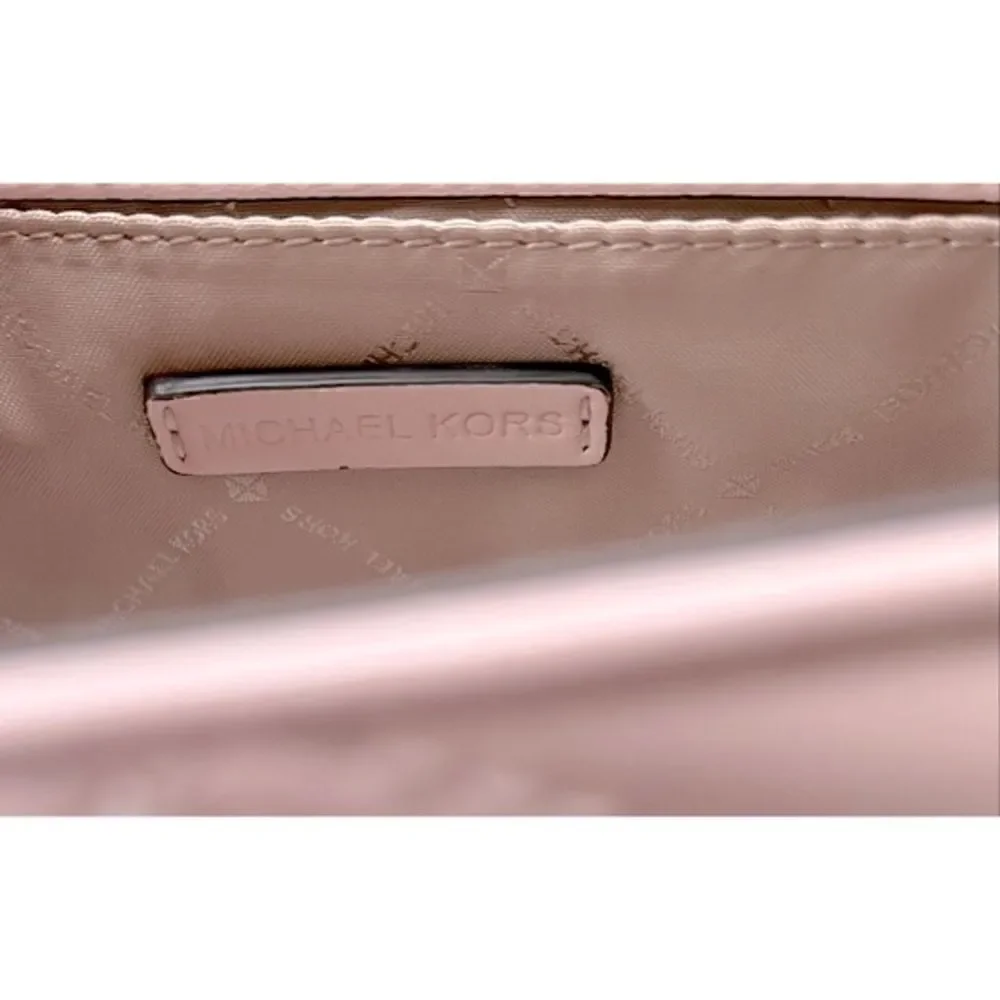 NWT MICHAEL KORS Serena Small Flap Studded Crossbody Bag in Powder Blush